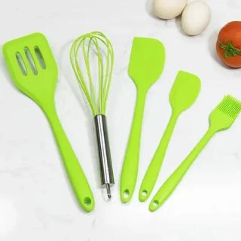 Kit de 5 Utensílios para Cozinha de Silicone