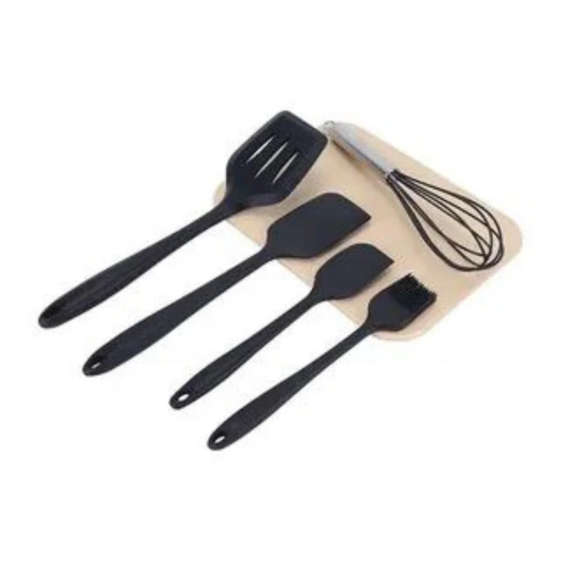 Kit de 5 Utensílios para Cozinha de Silicone