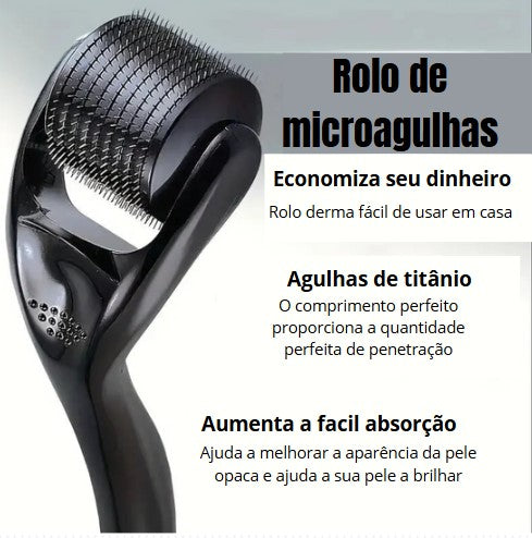 Rolo de  Micro agulha para Beleza Facial