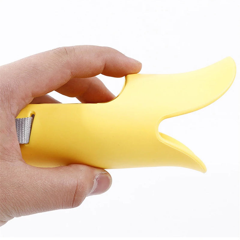 Focinho de silicone para cachorro, fofo em formato de bico de pato para cães pequenos, médios e grandes, anti-mordida e anti-latido