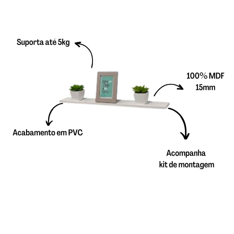 Kit 04 Prateleiras Para Decoração